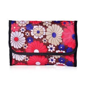 Storage Bag Brown Multi Color Floral Print